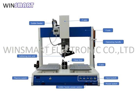 Wieloosiowa automatyczna maszyna do lutowania Smd 90 kg do drutów lutowniczych o średnicy 0,6 mm